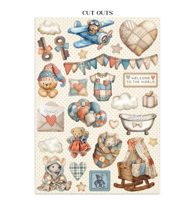 SBJK12 - Stamperia - Junk journal - Baby - Junk Journals - Detail 15