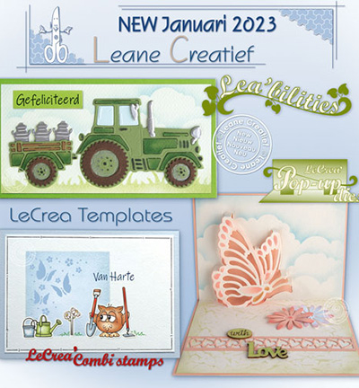 558.351 - Leane Creatief - Tampon clair à combiner Owlies-Hiboux - Animaux - Detail 1