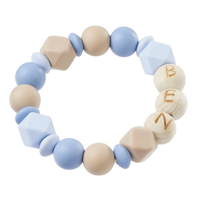 H3260-600 - Stafil - Perle lettre pour cordon tétine, Hêtre clair, A - Lettre/Chiffre Perles - Detail 1