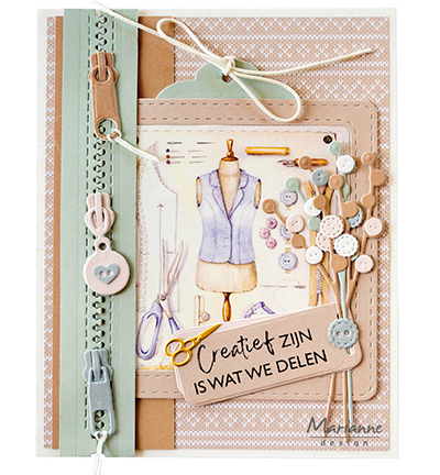 MB0189 - Marianne Design - Mattie's Mooiste - Crochet - Mattie - Detail 1