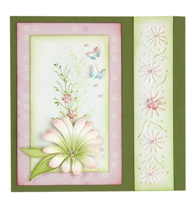 45.1536 - Leane Creatief - Small Butterflies & Flowers - Fleurs - Detail 2