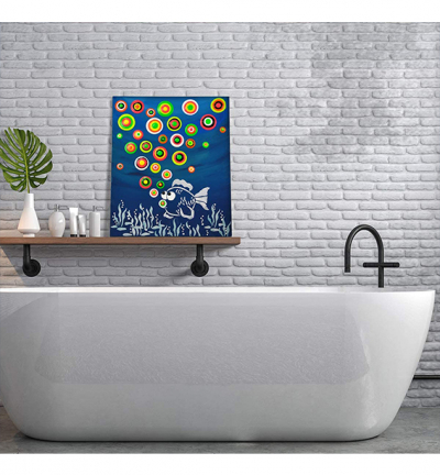 902207000 - ViVa Decor - Blob Paint, Universal-Schablone, Fisch - Blob Paint 90 ml - Detail 1