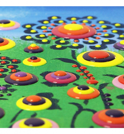 902206600 - ViVa Decor - Blob Paint, Universal-Schablone, Blumenwiese - Blob Paint 90 ml - Detail 2