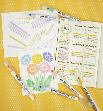 TCSD-6100/6V - Kuretake / ZIG - Single Mild colors - Clean Color Dot Sets - Detail 1