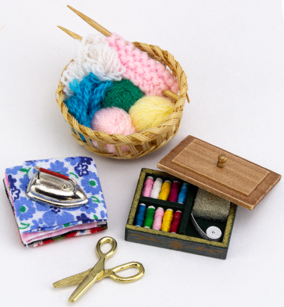 3392-691 - Stafil - Miniatures, Basket - Choses de dames - Detail 1