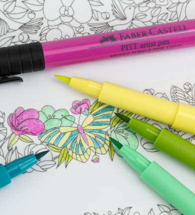 12432-4322 - Hobby Crafting Fun - Color Me Tapes Butterflies & Flowers - Color Me Tapes - Detail 6