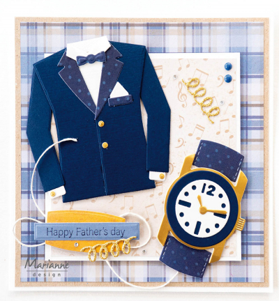 LR0656 - Marianne Design - Watch by Marleen - Horloge, heure - Detail 1