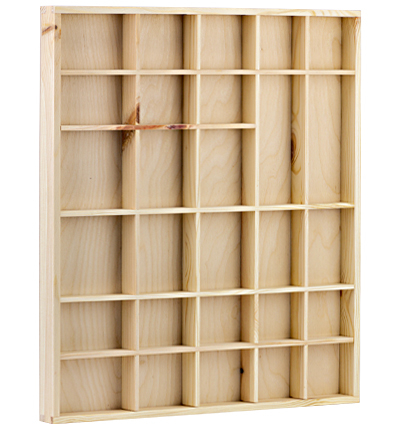SL324/8488 - Kippers - Cadre bois 28 comp. - Letter Tray - Detail 3