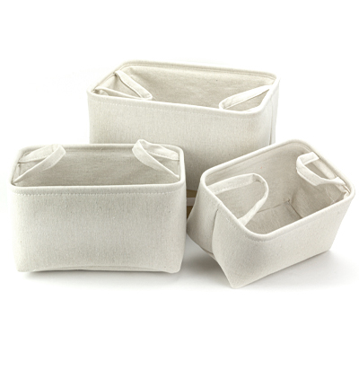 730917-03 - Stafil - Panier, canevas blanc-gris - Canvas - Detail 2