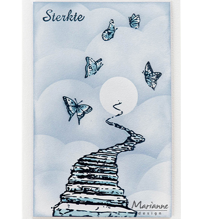 TC0897 - Marianne Design - Tiny's Border - Stairway to heaven - Ciel, paysage, horizon - Detail 1
