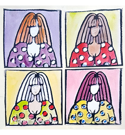 494.904.002 - Julia Woning - Foam stamp Lovely lady - Gens - Detail 3