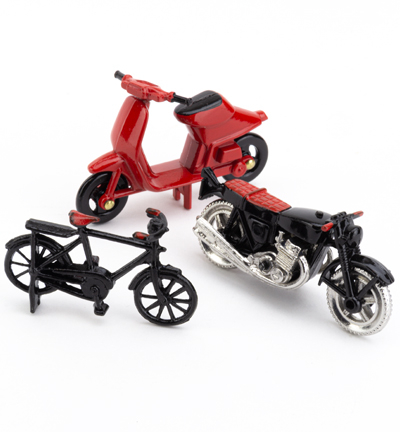 C5921-70 - Stafil - Miniatures, Moped black - Transport - Detail 1