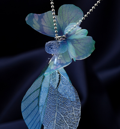 12448-4803 - Hobby Crafting Fun - Real Leaves & Organza Butterflies Set - Set feuille et papillon - Detail 2