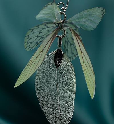 12448-4808 - Hobby Crafting Fun - Real Leaves & Organza Butterflies Set - Set feuille et papillon - Detail 1