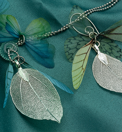 12448-4808 - Hobby Crafting Fun - Real Leaves & Organza Butterflies Set - Set feuille et papillon - Detail 3