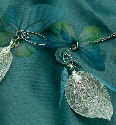 12448-4801 - Hobby Crafting Fun - Real Leaves & Organza Butterflies Set - Set feuille et papillon - Detail 3