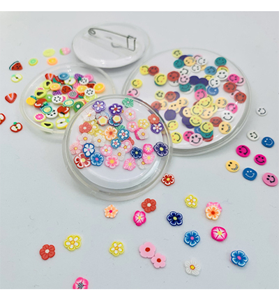 12470-7002 - Hobby Crafting Fun - Clear Click Buttons, acrylic, ø 47mm - Click Buttons - Detail 2