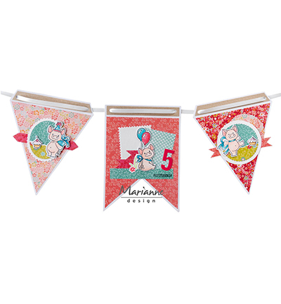 PS8082 - Marianne Design - Flags - Masques - Detail 1 PS8082 - Marianne Design - Flags - Masques - Detail 1