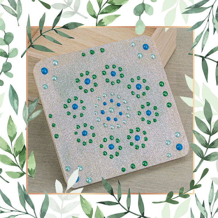 Hout Set de sous-verres en bois