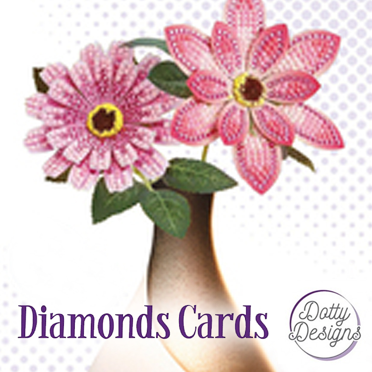 Dotty Design ‘Diamond Card Flowers’ de Dotty Designs