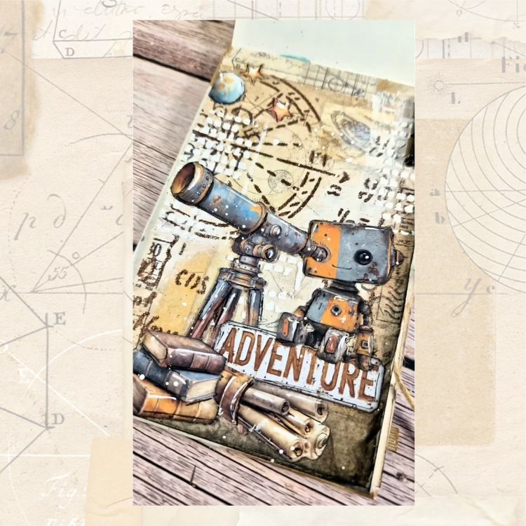 DIY idea & tips,Stamperia Stamperia - A new Beginning - Journaling met Rice paper