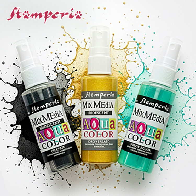 Stamperia Aquacolor, peinture acrylique et pinceaux de Stamperia