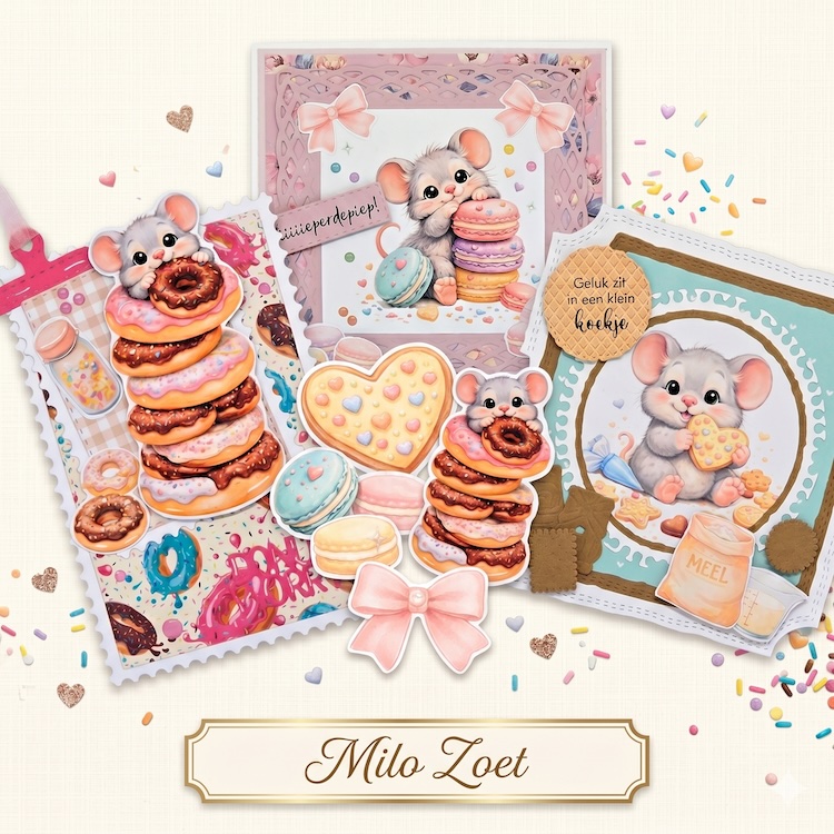 Joep by Carla Feuilles de découpe 'Milo Zoet' par Joep par Carla