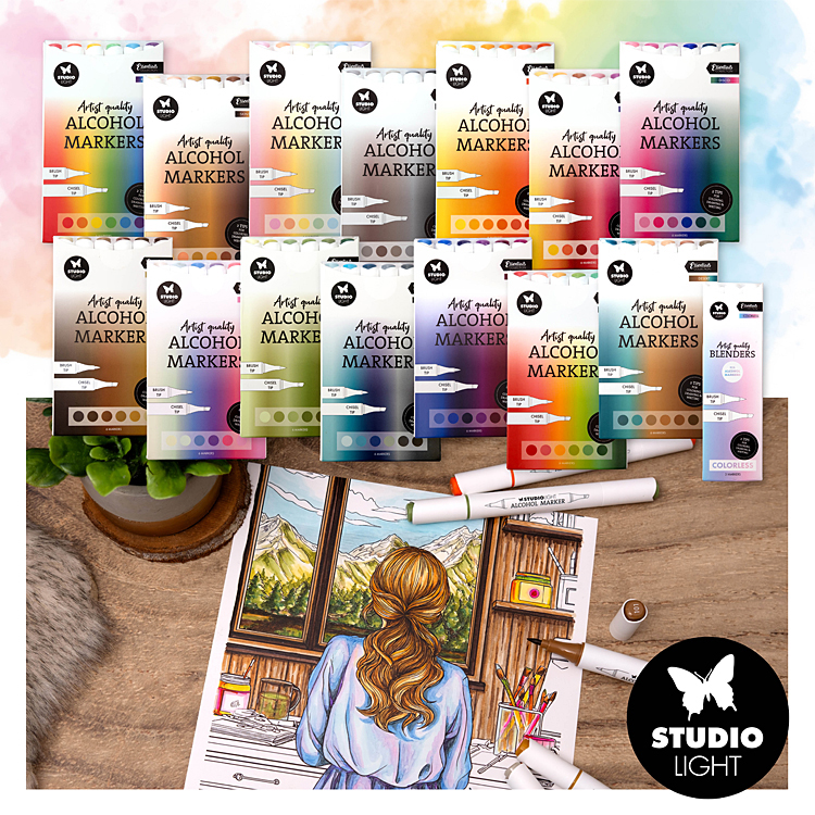 StudioLight Alcohol markers & Aqua markers de StudioLight