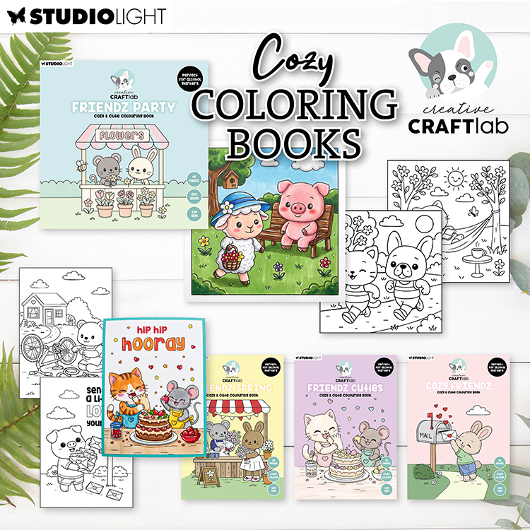 StudioLight 'Craftlab' Cozy coloring books  (livres de colorage) de StudioLight