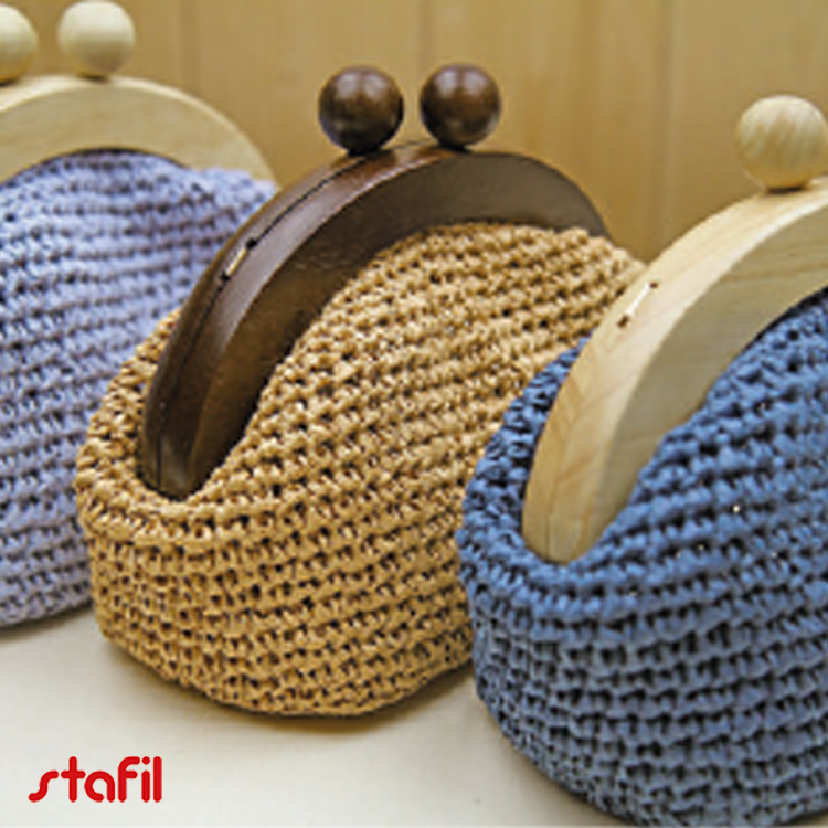 Stafil Anses de sac en bois - Feutre à motif floral - Formes d'œufs plats en bois par Stafil