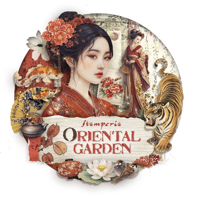 Stamperia Oriental Garden (Jardin oriental) de Stamperia