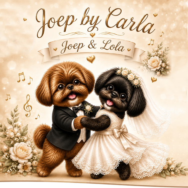Joep by Carla 'Joep & Lola, just married' (jeunes mariés) par Joep by Carla