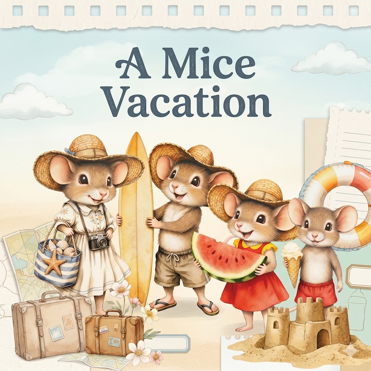 Creative CutOuts CreatiefArt – A Mice Vacation