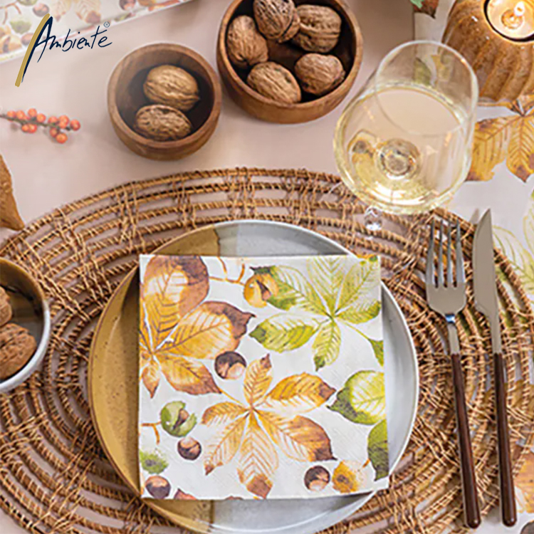 Ambiente Serviettes d’automne Ambiente – pour une table chaleureuse et le découpage Ambiente Serviettes d’automne Ambiente – pour une table chaleureuse et le découpage