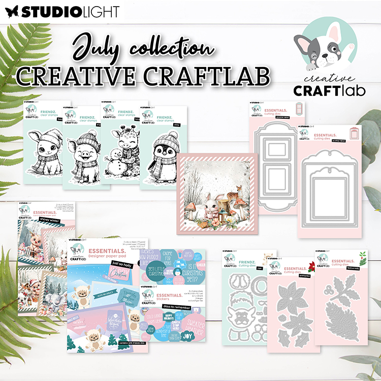 StudioLight Cardmaking Paper Pads & collection Creative Craftlab de juillet de StudioLight StudioLight Cardmaking Paper Pads & collection Creative Craftlab de juillet de StudioLight