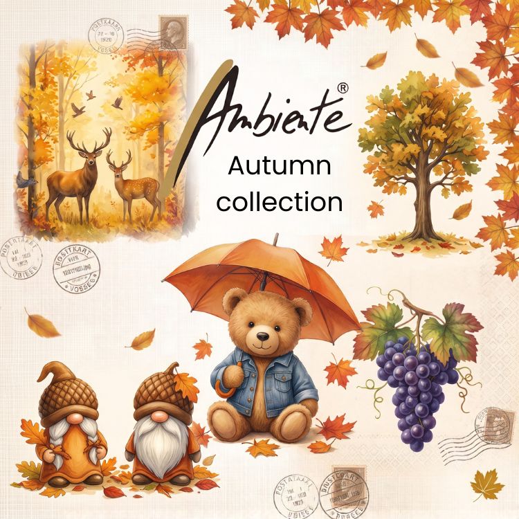 Ambiente Serviettes d’automne Ambiente – pour une table chaleureuse et le découpage