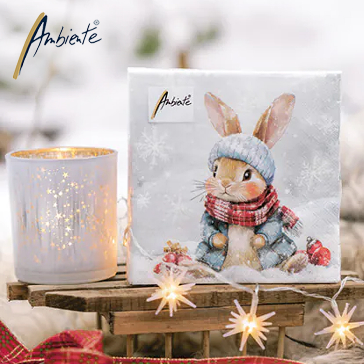 Ambiente Serviettes de Noël Ambiente pour cartes et table de fête Ambiente Serviettes de Noël Ambiente pour cartes et table de fête
