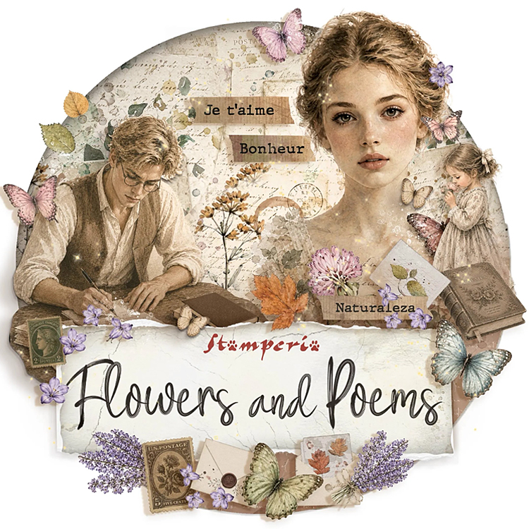 Stamperia Flowers and Poems de Stamperia: cartes et carnets romantiques Stamperia Flowers and Poems de Stamperia: cartes et carnets romantiques