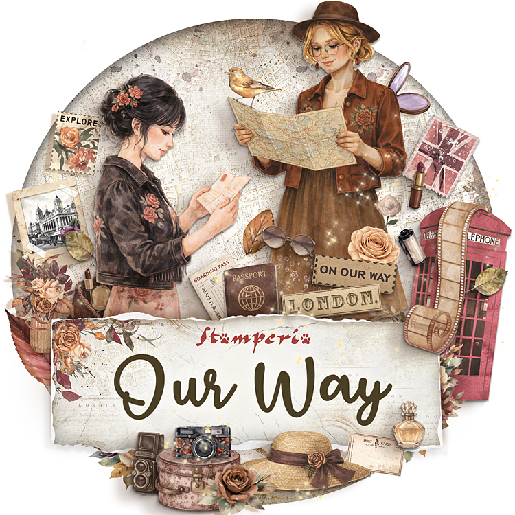 Stamperia Our Way de Stamperia: cartes et carnets sur les voyages à deux Stamperia Our Way de Stamperia: cartes et carnets sur les voyages à deux