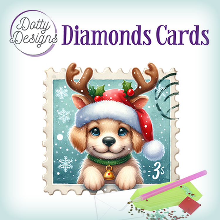 Find It Diamond Cards: une carte d'hiver avec strass et enveloppe