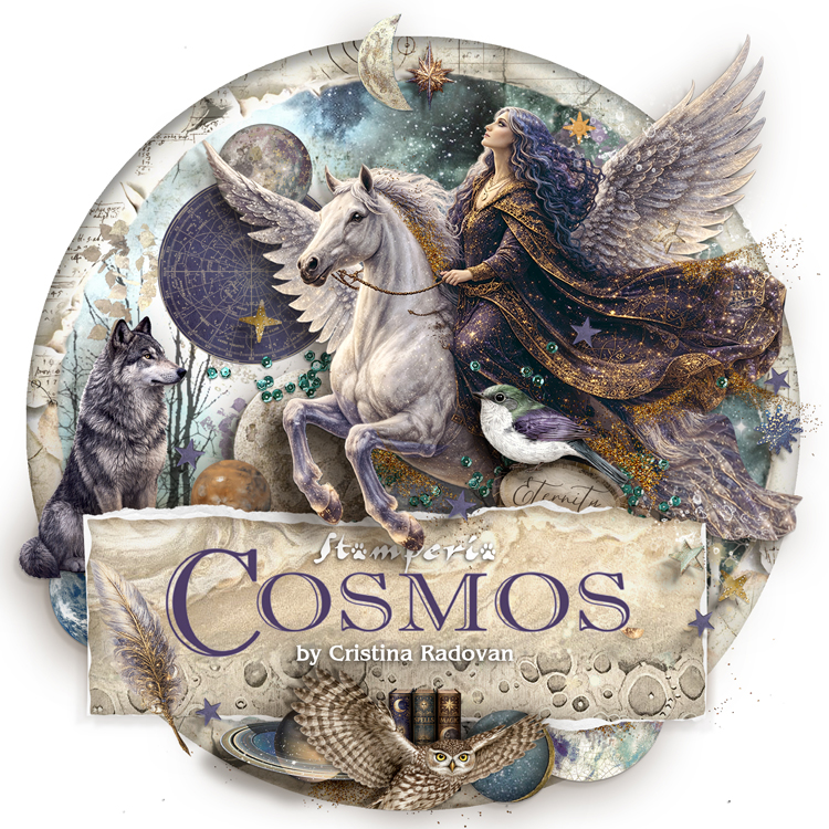 Stamperia Stamperia Cosmos : Pégase et le loup sous les étoiles