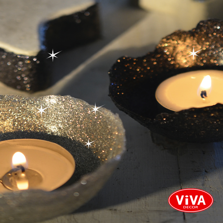 Glitter-Paste,Viva Decor Viva Decor Glitter-Paste : des coupelles scintillantes modelées sur un ballon