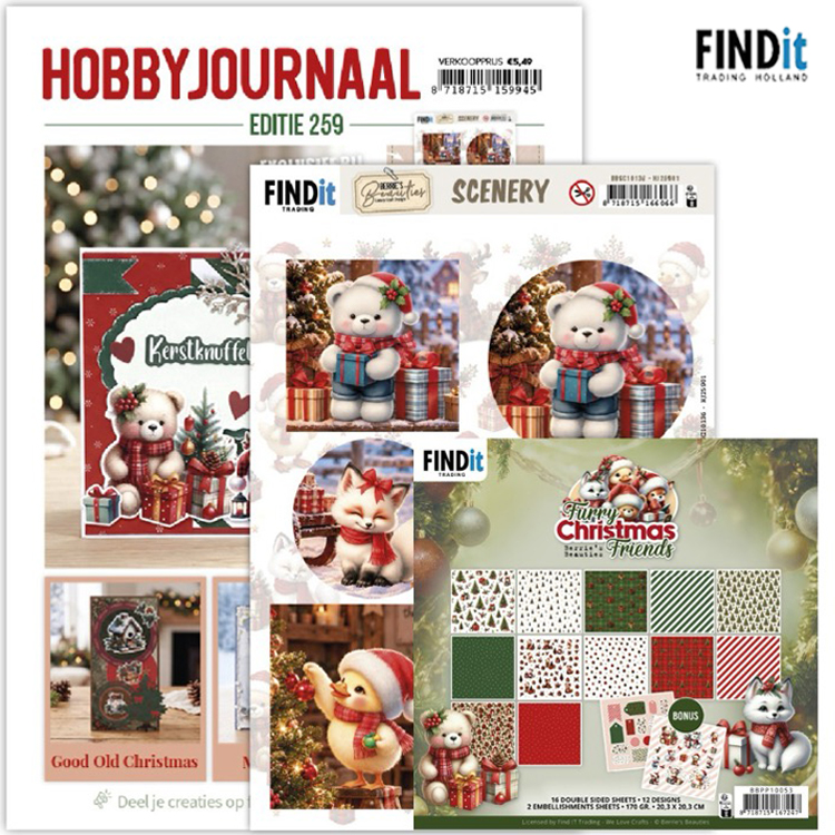 Find It Hobbyjournaal 259 : Furry Christmas Friends