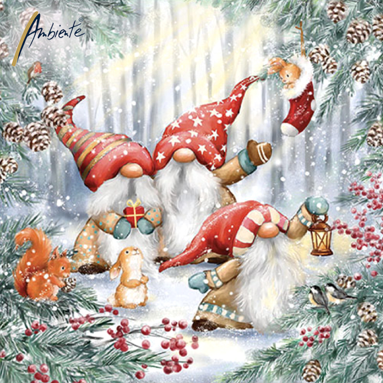 Ambiente Serviettes d'hiver et de Noël d'Ambiente