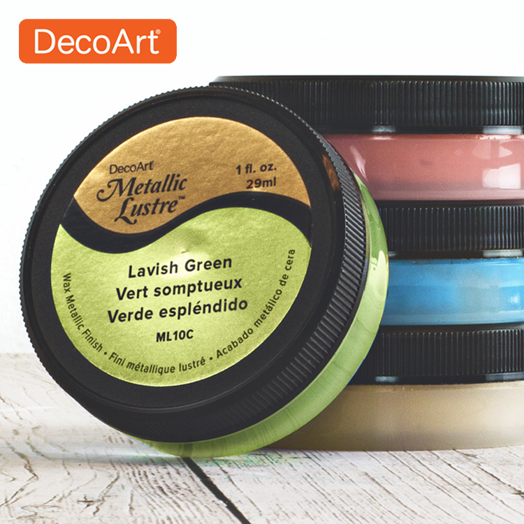 Americana & DecoArt Metallic Lustre, une cire métallique de DecoArt