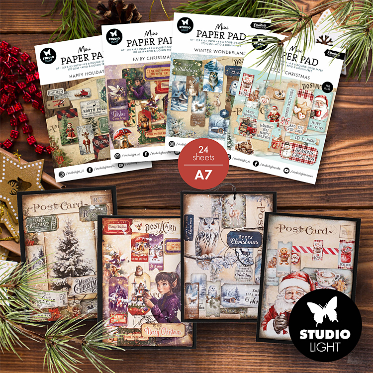 StudioLight Blocs papier minis 'Christmas' (Noel) de StudioLight