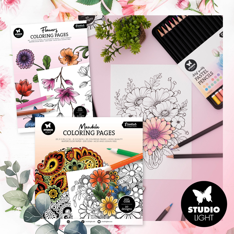 StudioLight Feuilles à colorier 'Essentials' de StudioLight