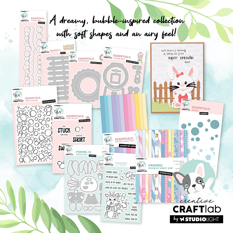 StudioLight Set Papier cardstock 'Essentials' & 'Craftlab' Collection de Juin de StudioLight