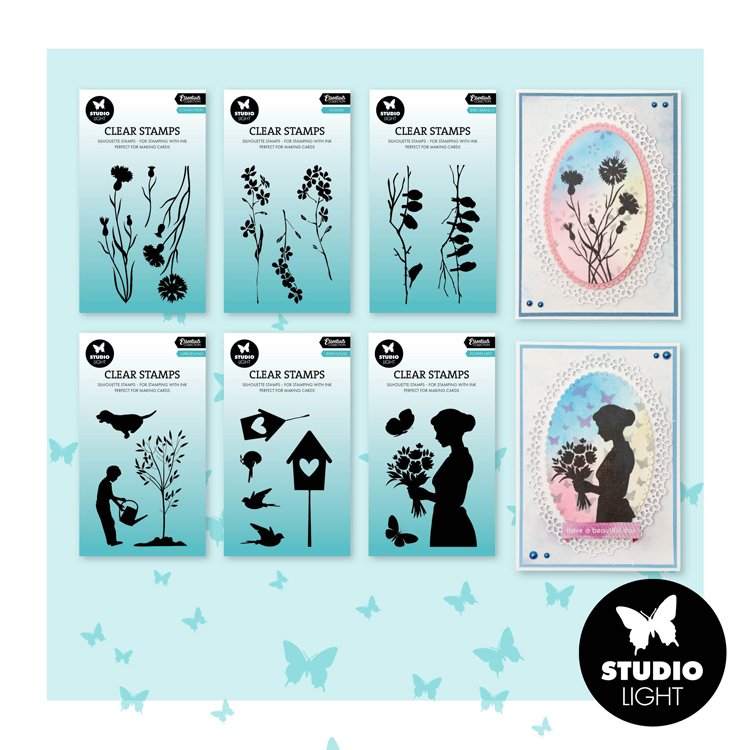 StudioLight Tampons transparents, pochoirs & gabarits 'Essentials' de StudioLight