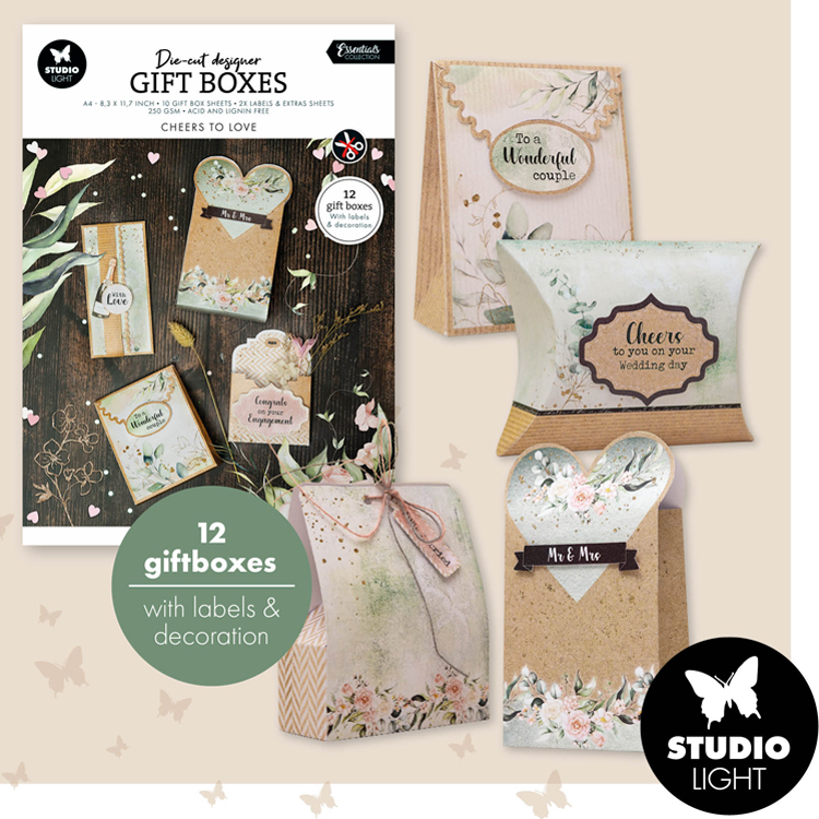 StudioLight Boîtes cadeaux DIY & Autocollants 'Essentials' de StudioLight